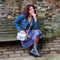 Olympia Handmade Leather Bag - Ghost Grey-1