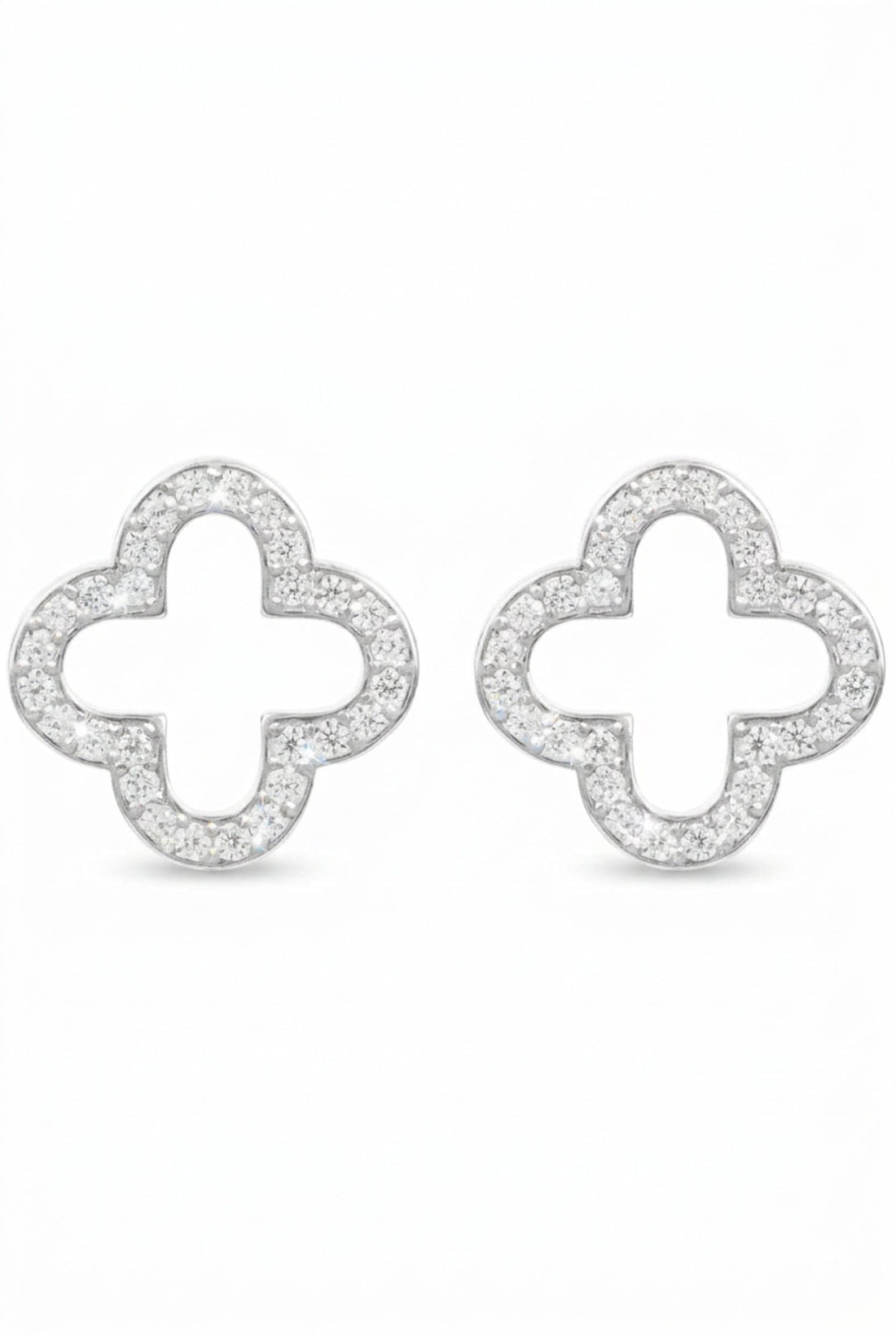 Open Clover Earrings-5