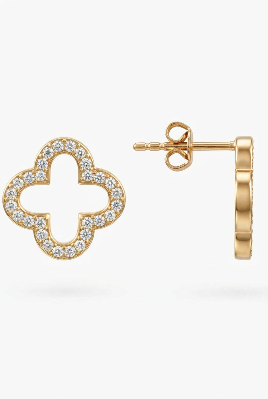 Open Clover Earrings-2