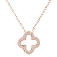 Open Clover Pendant Necklace-1