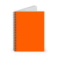 Plain Orange A5 Spiral Notebook