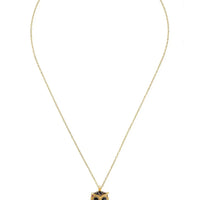 Owl Rainbow Pendant Necklace Gold-2