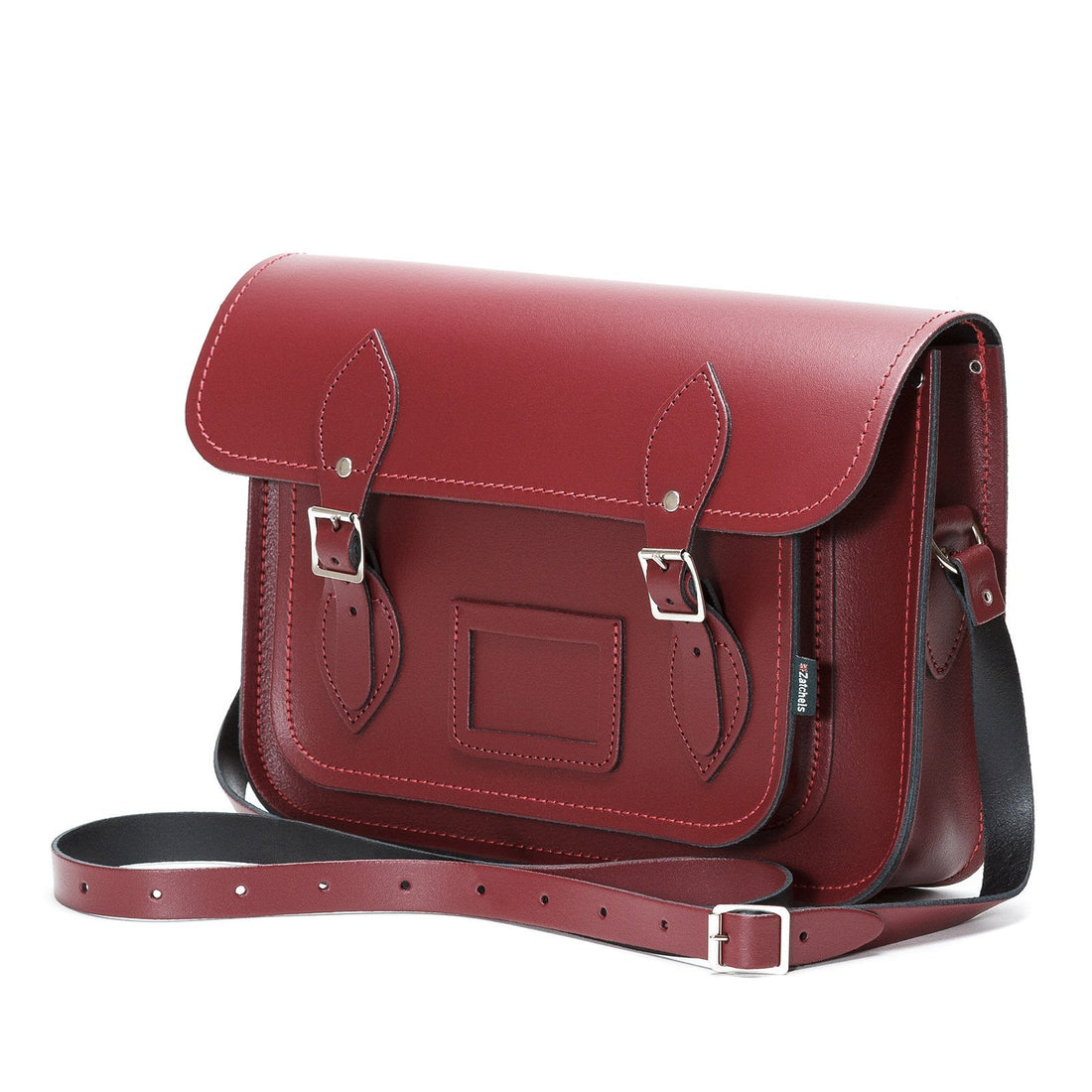 Handmade Leather Satchel - Oxblood Red-3
