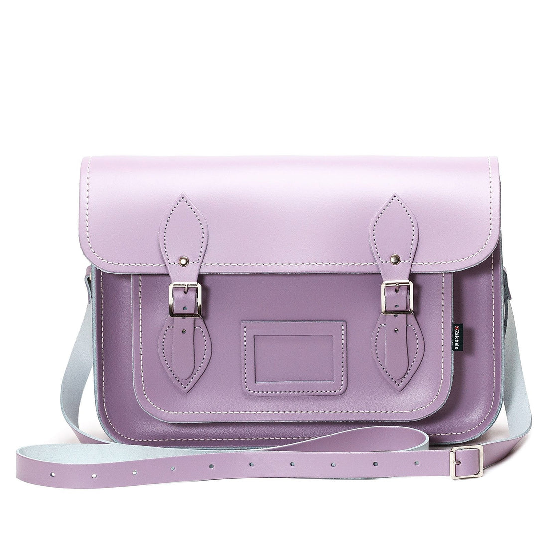 Handmade Leather Satchel - Pastel Violet-1