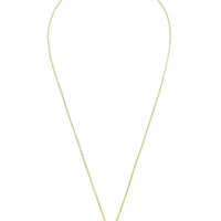 Petite Drop Necklace Gold Blue Topaz Hydro-2