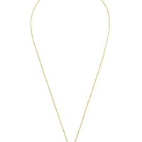 Petite Drop Necklace Gold Green Onyx-2