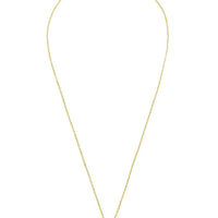 Petite Drop Necklace Gold Rose Quartz-2