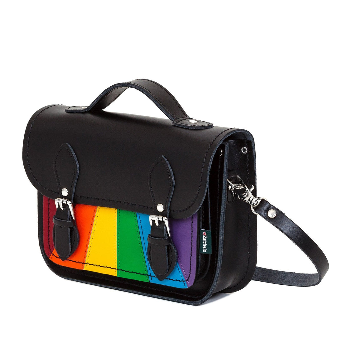 Leather Midi Satchel - Pride-2