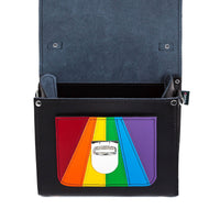 Handmade Leather Sugarcube Handbag - Pride-3