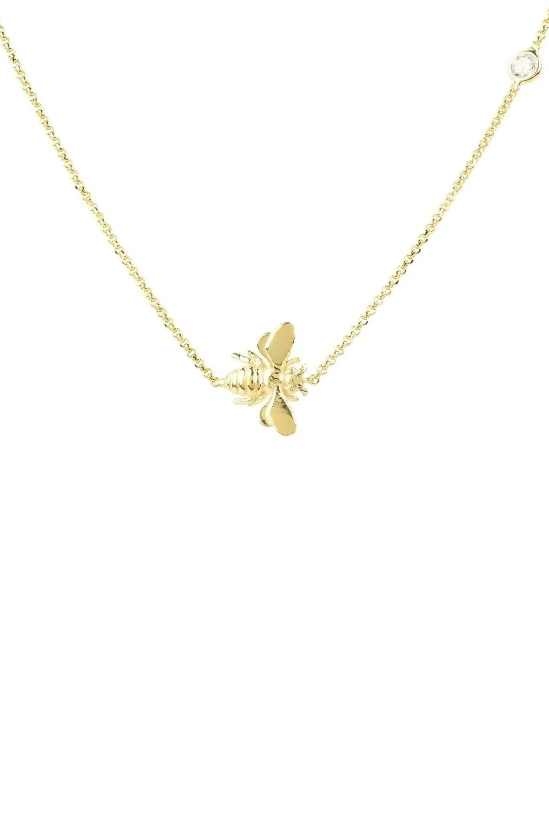 Queen Bee Necklace Gold-0