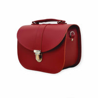 Olympia Handmade Leather Bag - Red-2