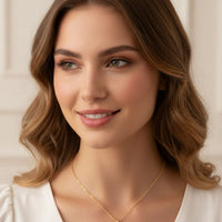 Zodiac Birthstone Talisman Necklace Scorpio Gold-4
