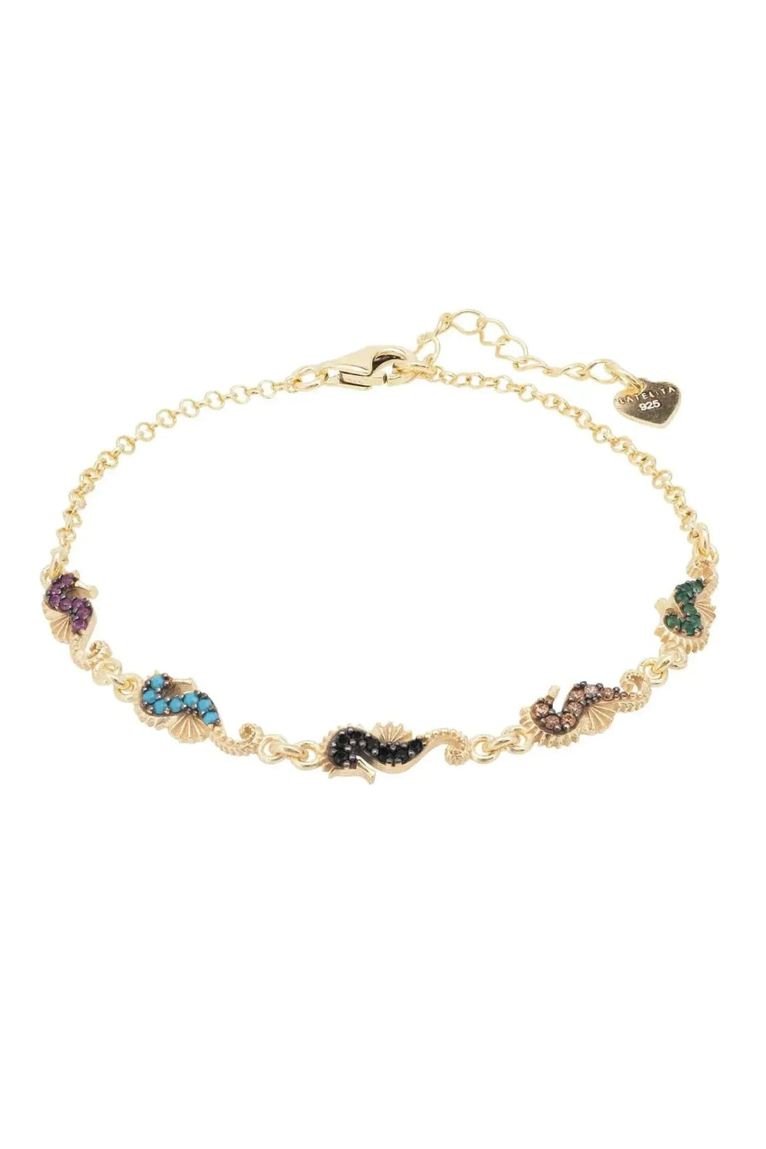 Seahorses Bracelet Gold-0