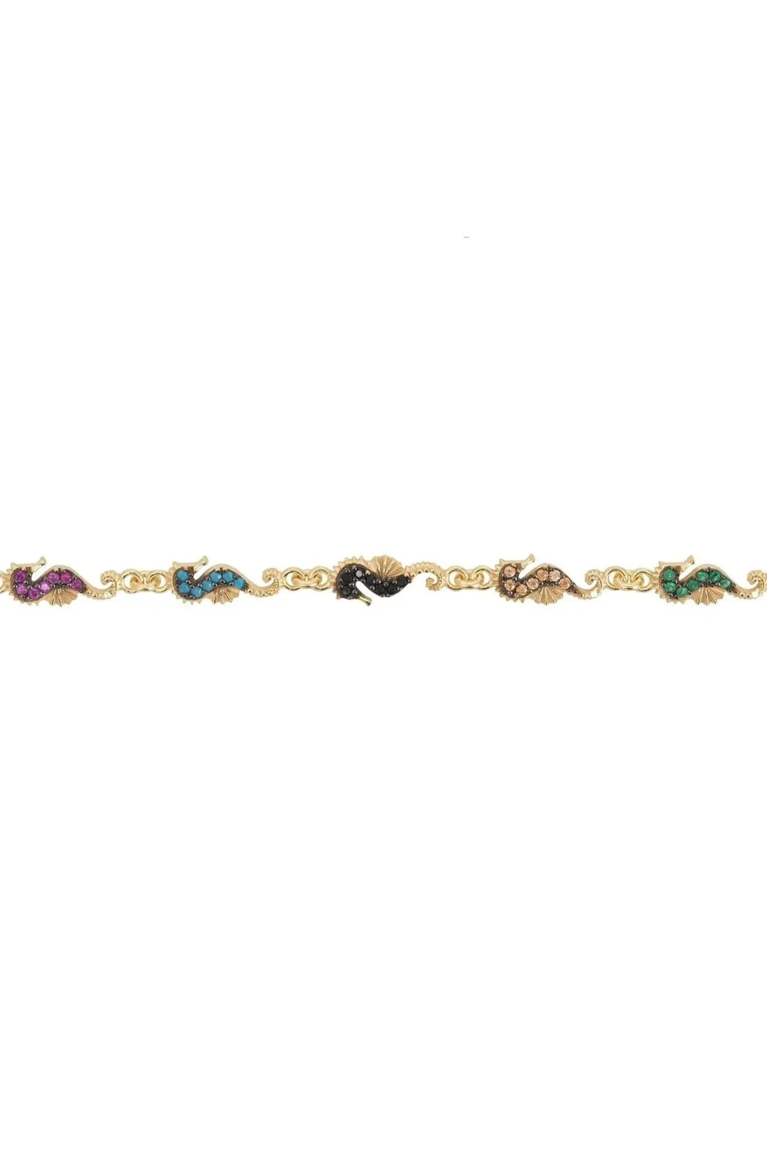 Seahorses Bracelet Gold-2