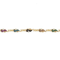 Seahorses Bracelet Gold-2