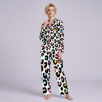 Womens Leopard Print Pyjamas