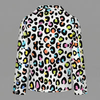 Women's Multi Color Leopard Print Casual Blazer