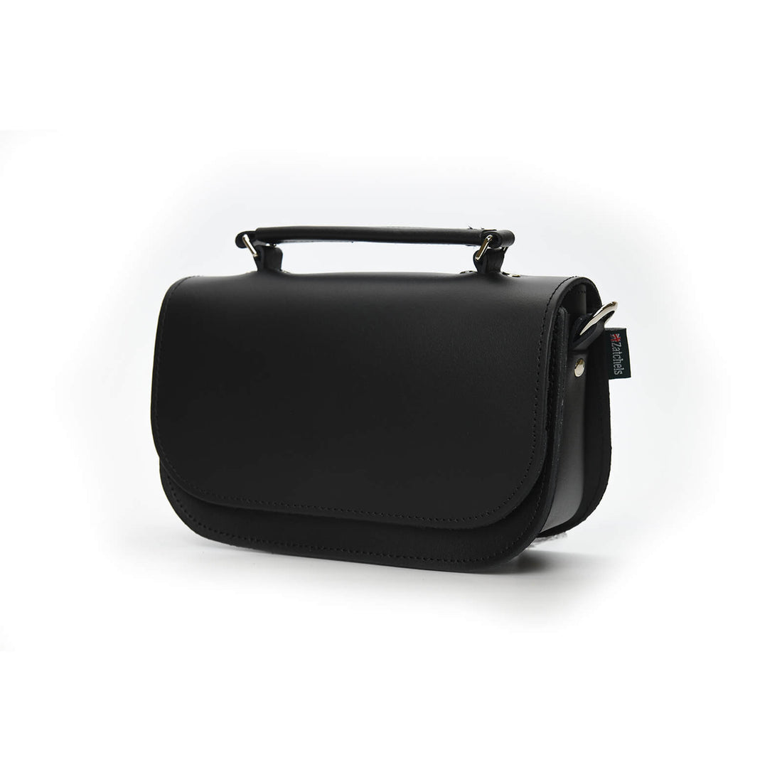 Aura Handmade Leather Bag - Black-2