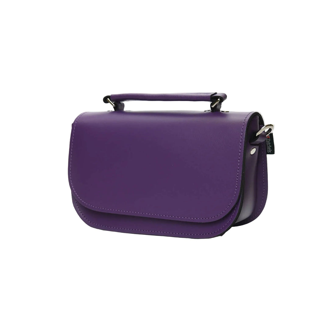 Aura Handmade Leather Bag - Purple-2