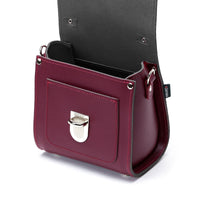 Handmade Leather Sugarcube Handbag - Oxblood-4