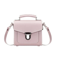 Handmade Leather Sugarcube Handbag - Rose Quartz-0