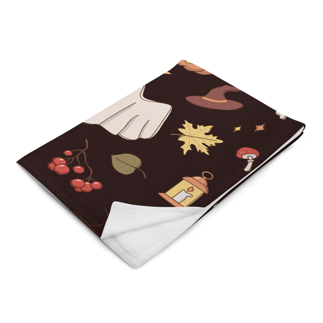 Black Fun Icon Halloween Blanket