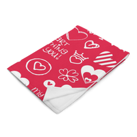 Red Hearts Valentine's Day Blanket