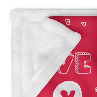 Red Hearts Valentine's Day Blanket