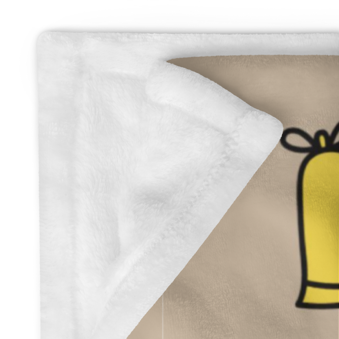 Light Brown Holiday Christmas Throw Blanket