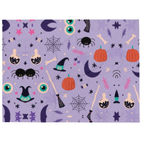 Purple Holiday Icon Fall Blanket Throw