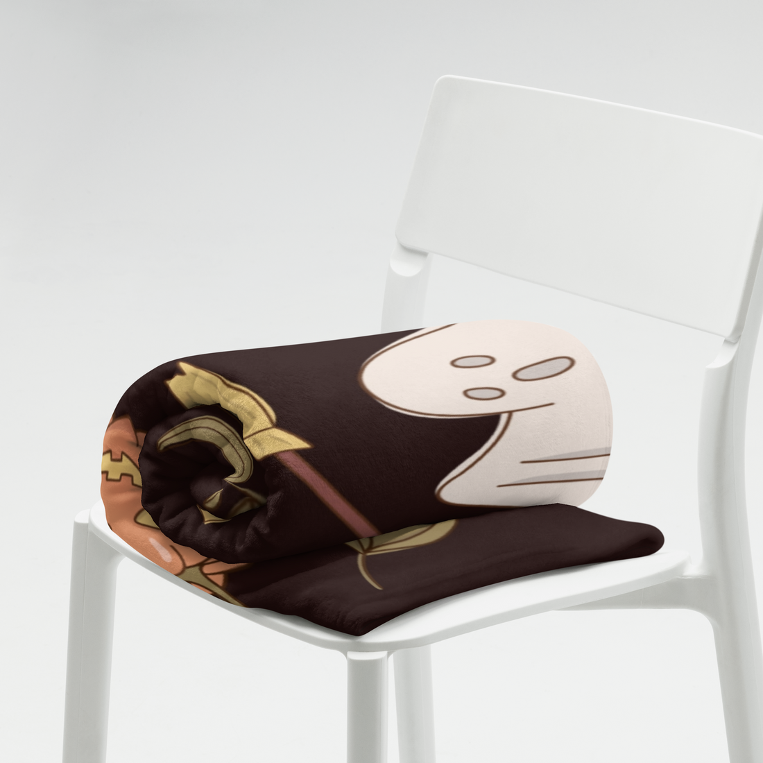 Black Fun Icon Halloween Blanket