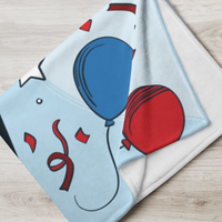 4th of July Patriotic Red White and Blue Blanket