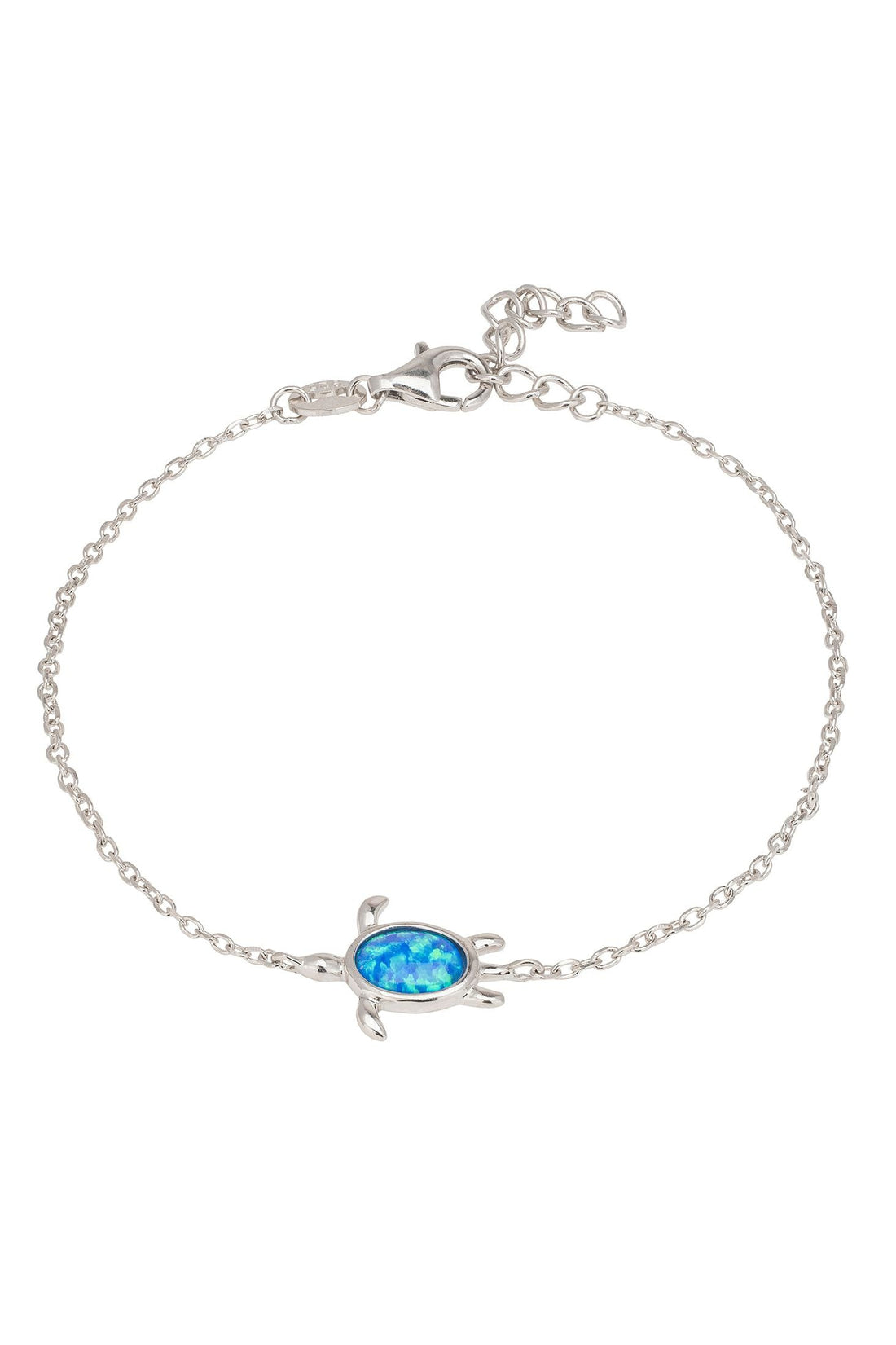 Turtle Blue Opalite Bracelet Silver-0
