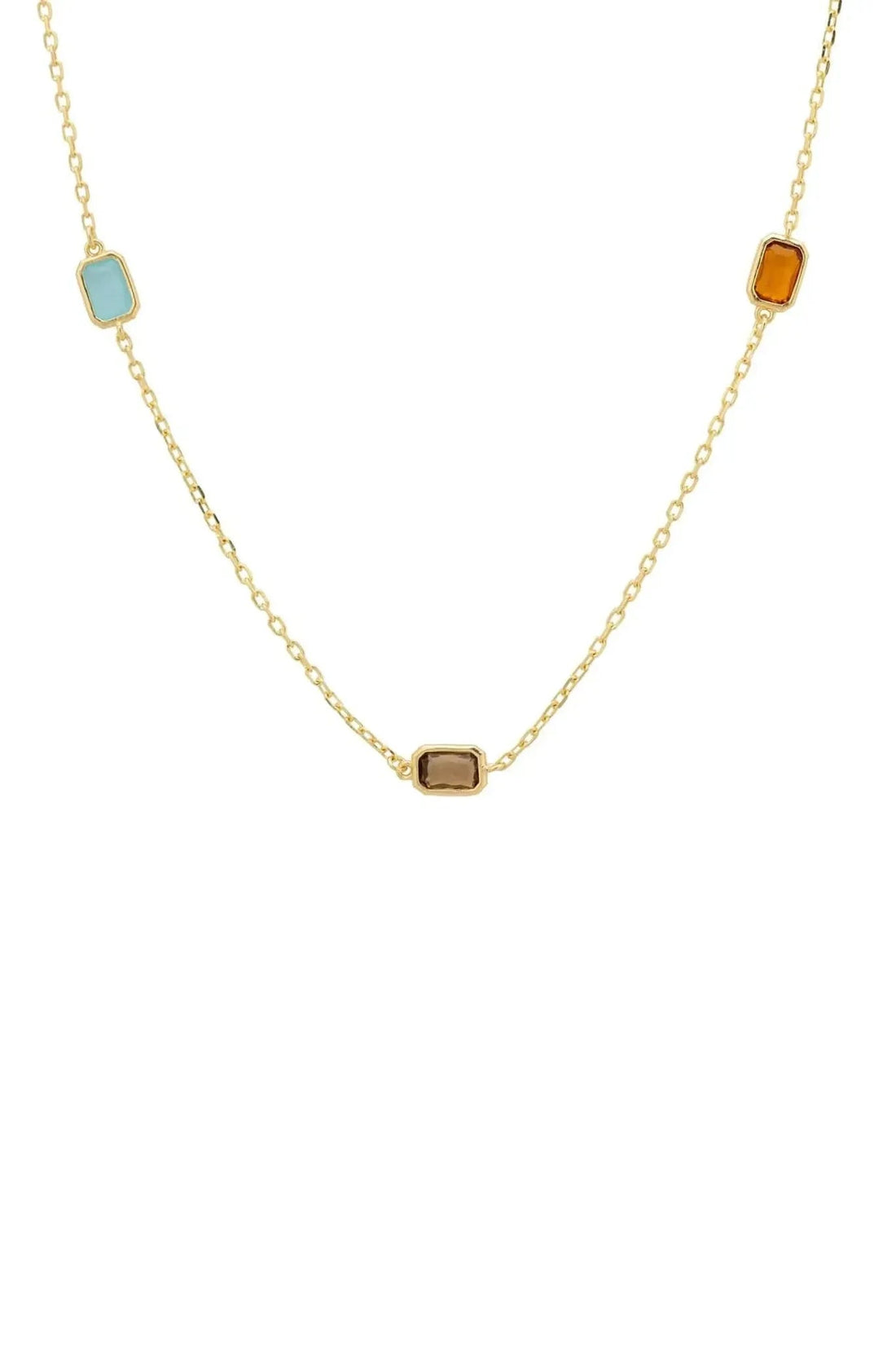 Venice Rainbow 120cm Necklace Gold-2