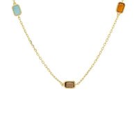 Venice Rainbow 120cm Necklace Gold-2