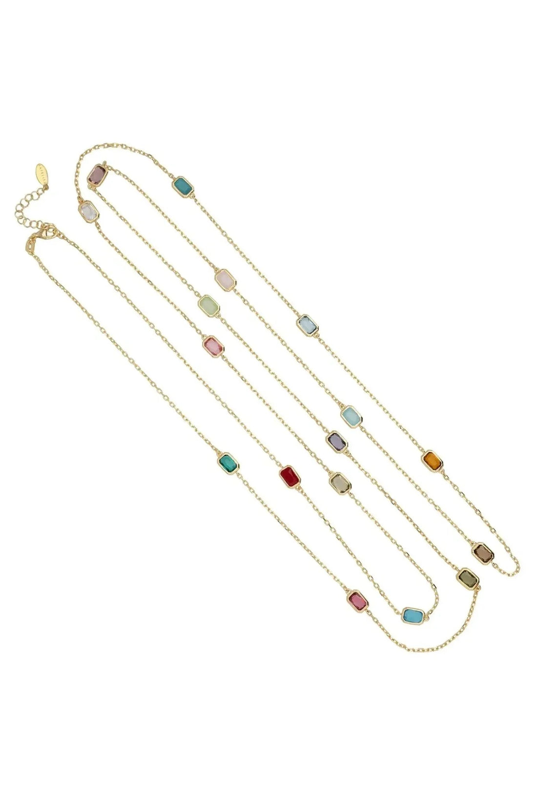 Venice Rainbow 120cm Necklace Gold-0