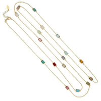 Venice Rainbow 120cm Necklace Gold-0