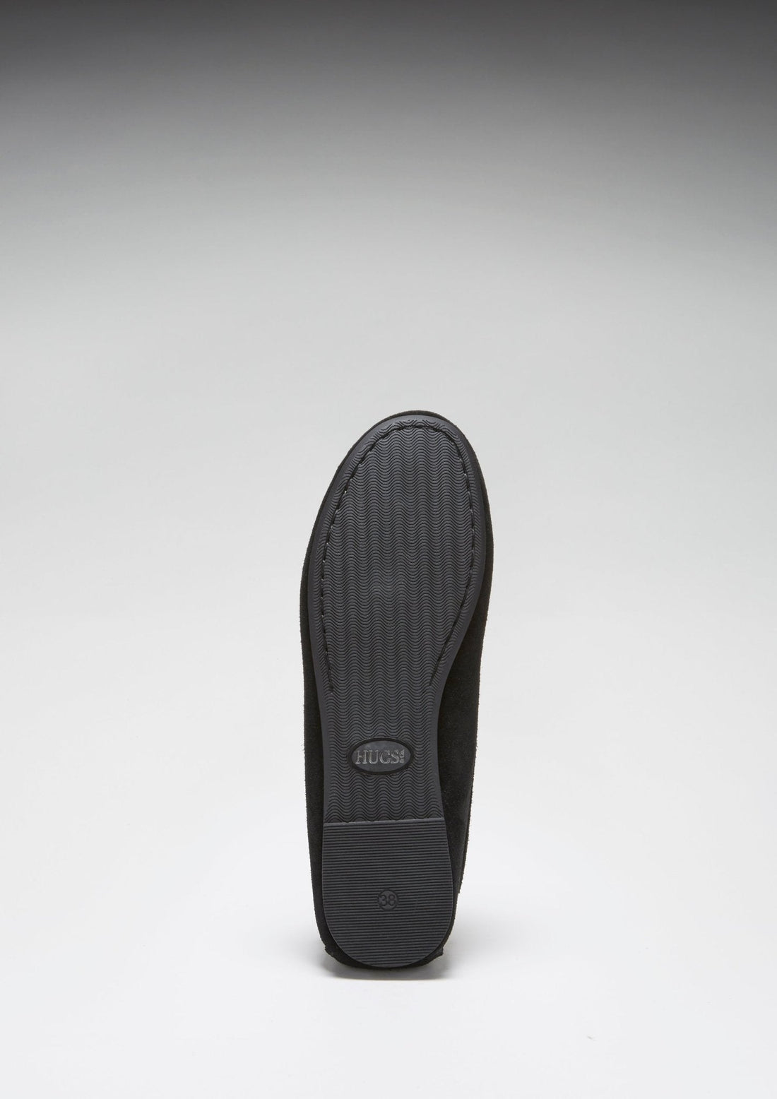Loafer sole with a ribbed tread and low heel