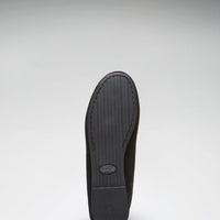 Loafer sole with a ribbed tread and low heel