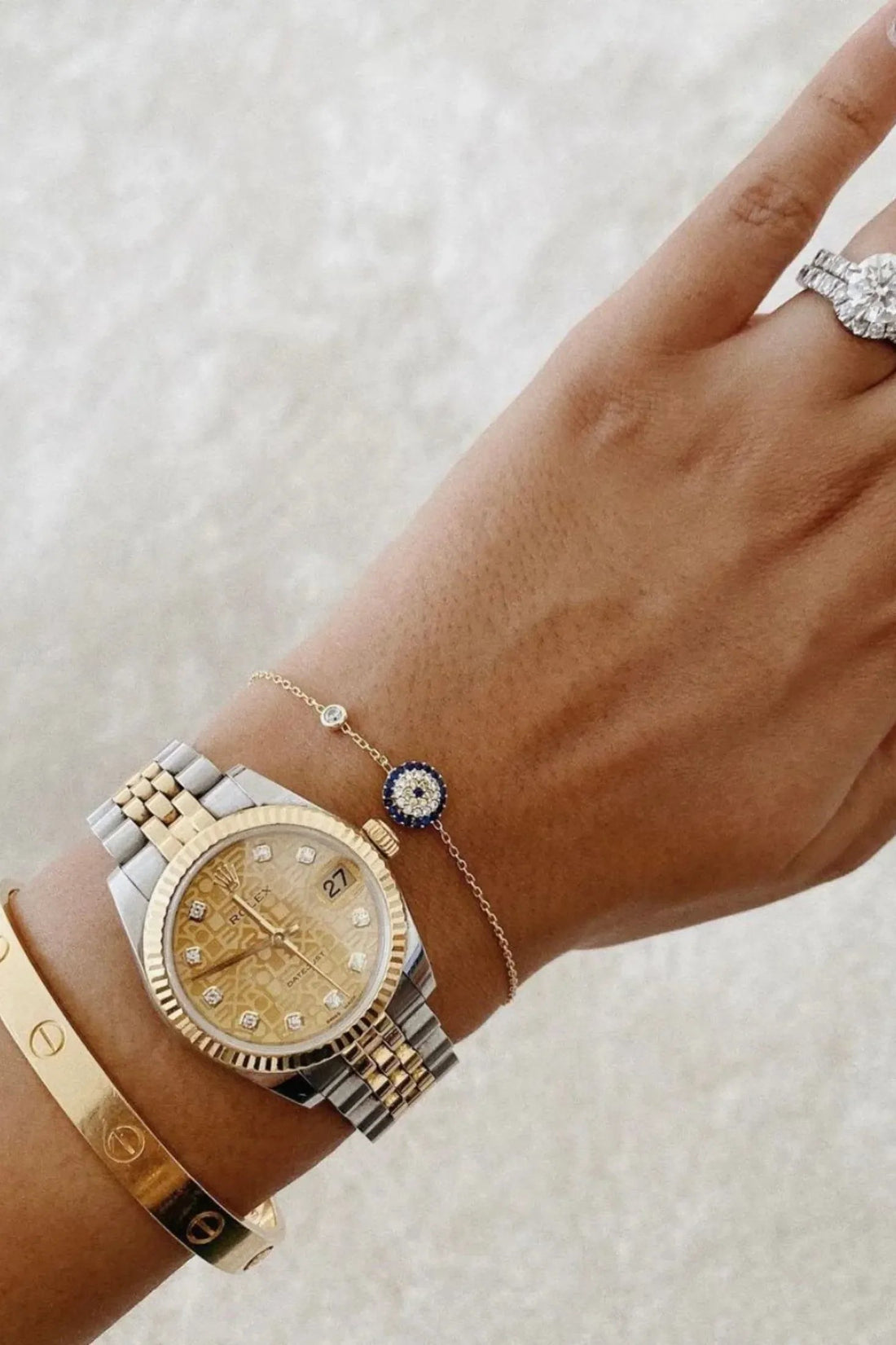 Evil Eye Bracelet Gold-4