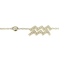 Zodiac Horoscope Star Sign Bracelet Aquarius-3