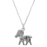 Zodiac Star Sign Necklace Silver Aries-0