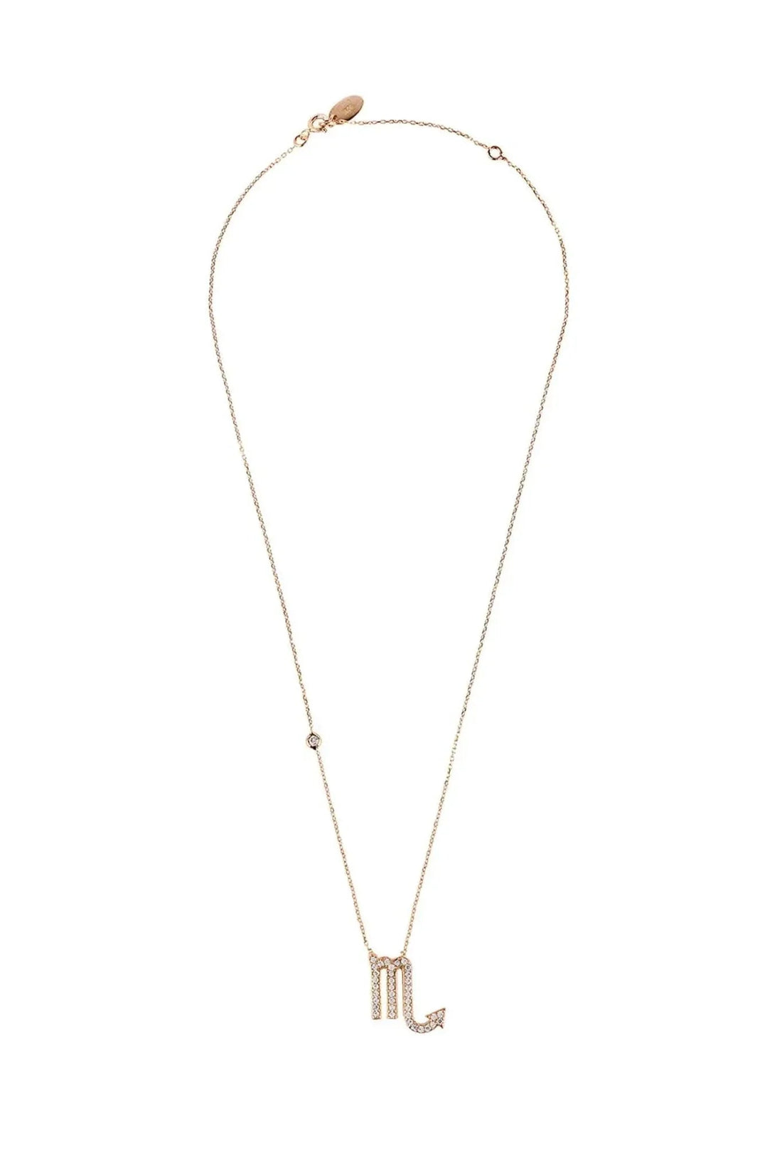 Zodiac Star Sign Pendant Necklace Rose Gold Scorpio-1